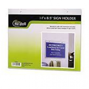 MICA PLASTICA PORTADOCUMENTOS P/PARED 8.5X11 HORIZONTAL