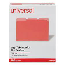 FOLDER UNIVERSAL ROJO T/C C/100