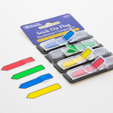 BANDERITAS DE PLASTICO C/DISP 100 PCS BAZIC