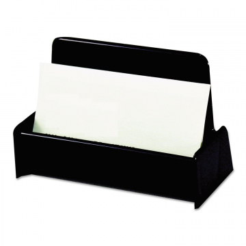 TARJETERO DE ESCRITORIO NEGRO PLASTICO