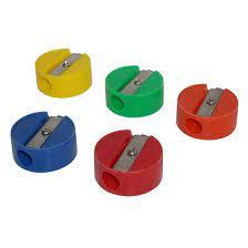 SACAPUNTAS DE COLORES PLASTICO REDONDOS