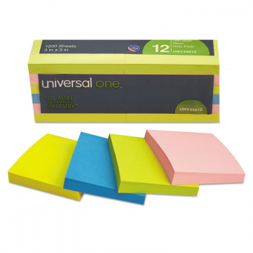 BLOQUE DE NOTAS 3X3 C/12 COLORES NEON
