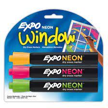 MARCADOR EXPO NEON C/3 PZAS