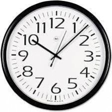 RELOJ DE PARED 12' REDONDO NEGRO UNIVERSAL
