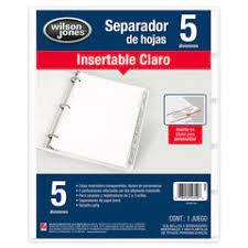 SEPARADOR IRIS 5-TAB CLAROS C/5