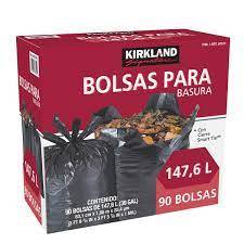 BOLSAS PARA BASURA DE PLASTICO 147.6 L C/90 PZAS