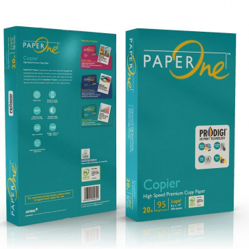 PAPEL BOND BLANCO PAPERONE 8.5 x 14 20LB (75GR) CAJA VERDE