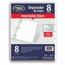 SEPARADOR IRIS 8-TAB CLAROS C/5