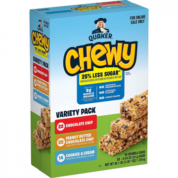 BARRAS DE GRANOLA VARIEDAD QUAKER 
