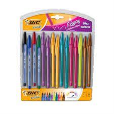 BOLIGRAFO BIC CRISTAL FASHION 1.2MM SURTIDO C/15