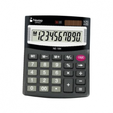 CALCULADORA NEXTEP 10 DIGITOS SEMI ESCRITORIO BATERIA/SOLAR