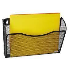 CHAROLA PARA PARED MALLA NEGRO 1 DIVISION ROLODEX