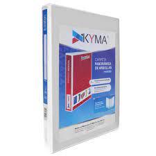 CARPETA KYMA BLANCO 1 PULGADAS T/OFICIO