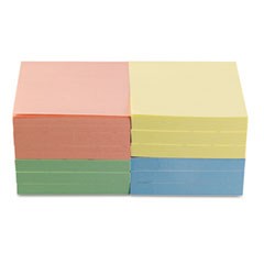 BLOQUE DE NOTAS 3X3 COLORES PASTEL C/12